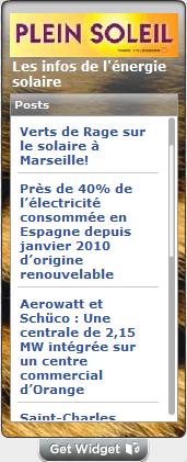 Widget Plein Soleil 1 Widget Plein Soleil 1