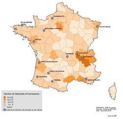 Carte France Industrie