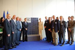 Ministres et industriels PV