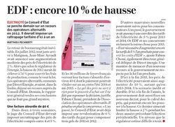 EDF - Hausse des tarifs mars 2014
