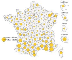Carte France PV fin 2013