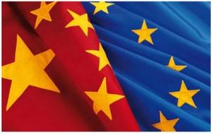 Drapeau UE Chine