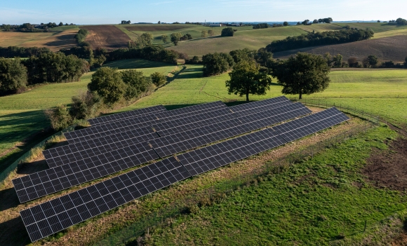 Mini champ solaire Lupiac ilek