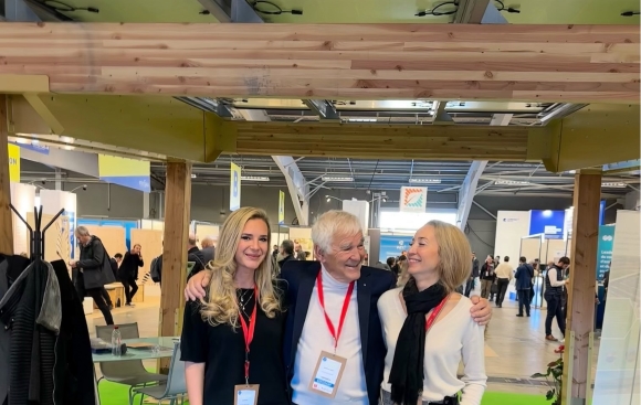 Ombrière façon bois