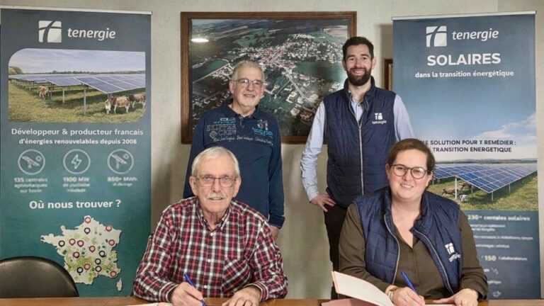 Tenergie et Combles-en-Barrois s’engagent pour le développement d’un projet agrivoltaïque d’envergure